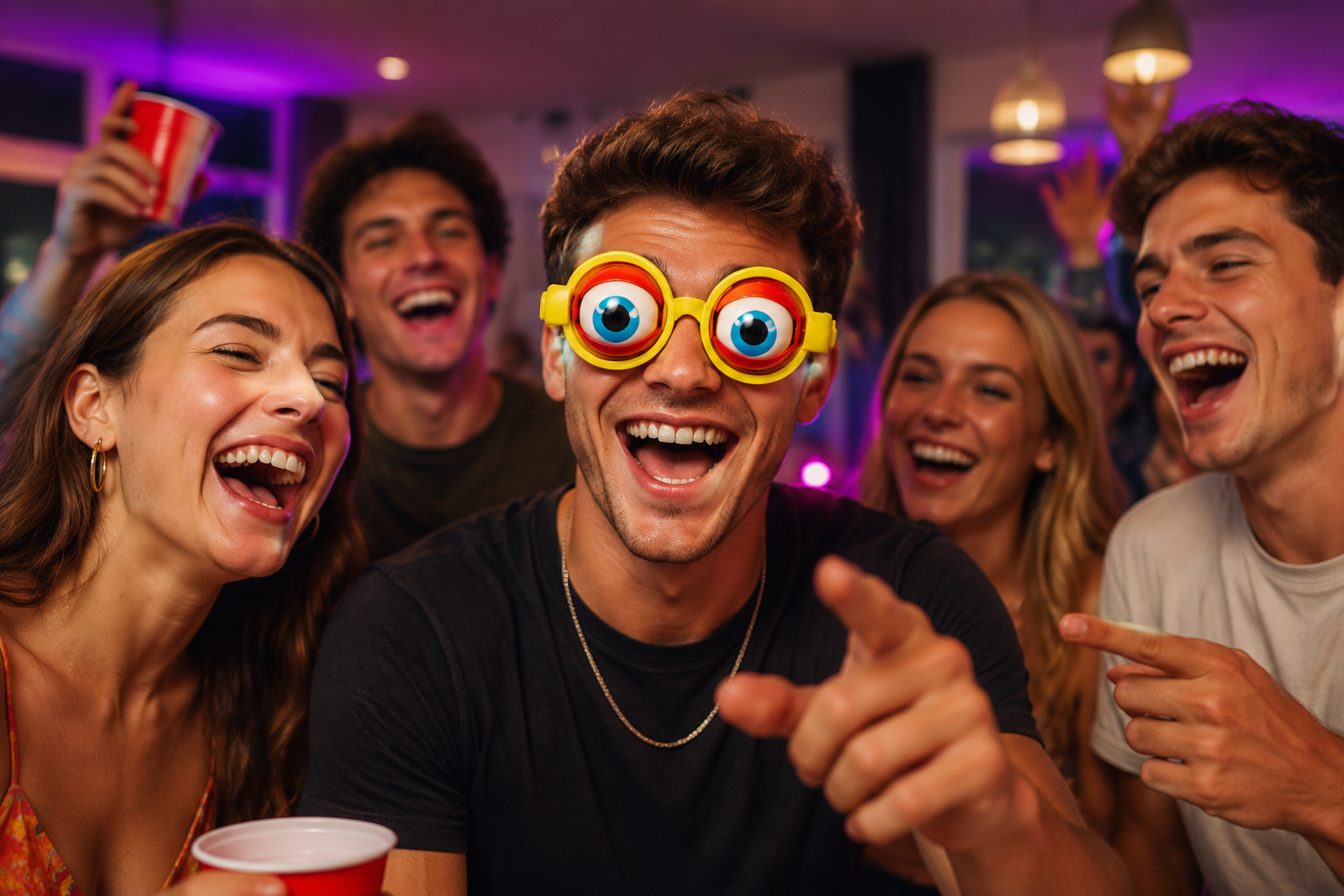 🤪 Kinetic Crazy Eyes Glasses 👓✨ – Animated Moving Eyes 👀 for Instant Laughs 😂 & Party Fun-QR