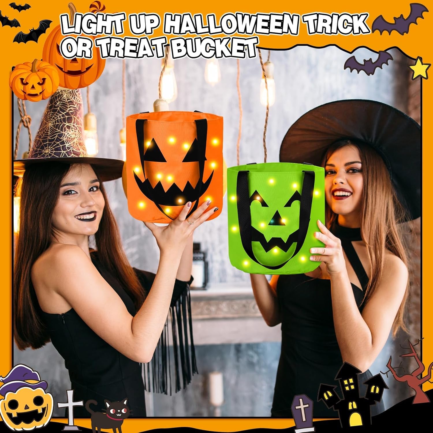 🎃 Spooky Deal Alert: Halloween Candy Bucket Set! 👻
