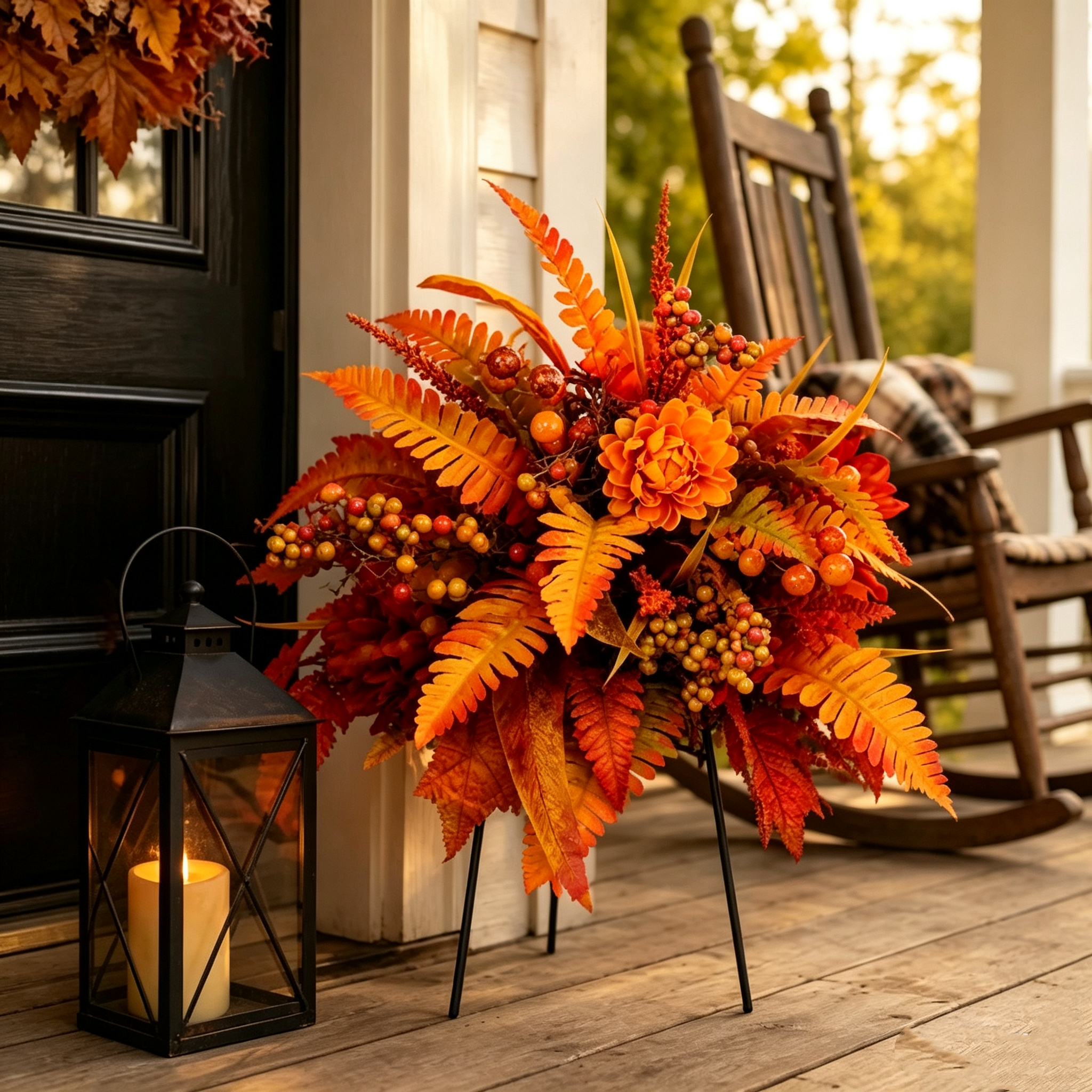 🔥LAST DAY | Early Bird 50% OFF ⏰🍂Autumn Harvest Floral Garden Stake Arrangement!!!