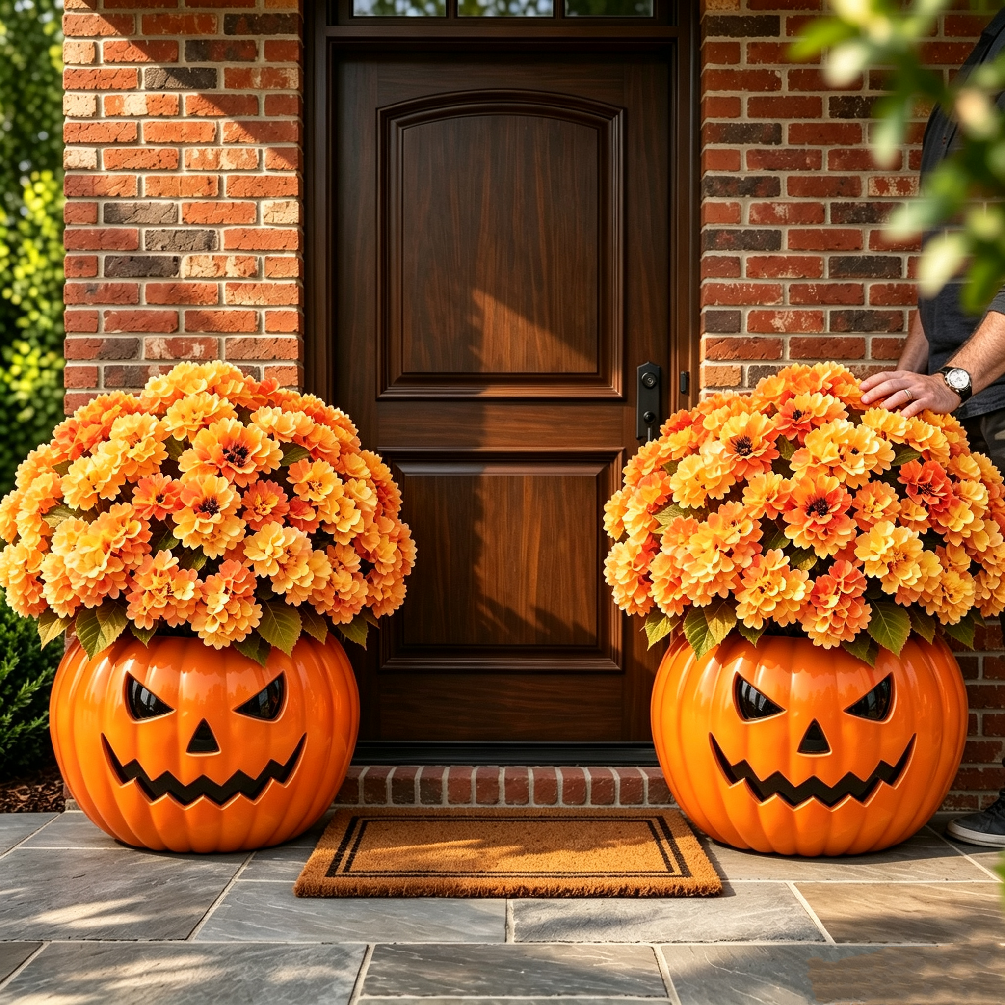 🔥LAST 2 DAYS | Early Bird 50% OFF ⏰Whimsical Pumpkin & Ghost Planters | Autumn Faux Mums Bundle 🍂🎃
