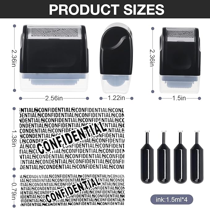 🔥🔥Privacy Protection Roller Stamp | Address & Billing Info Blocker, 100m Durable Roll for Home & Office Mailing