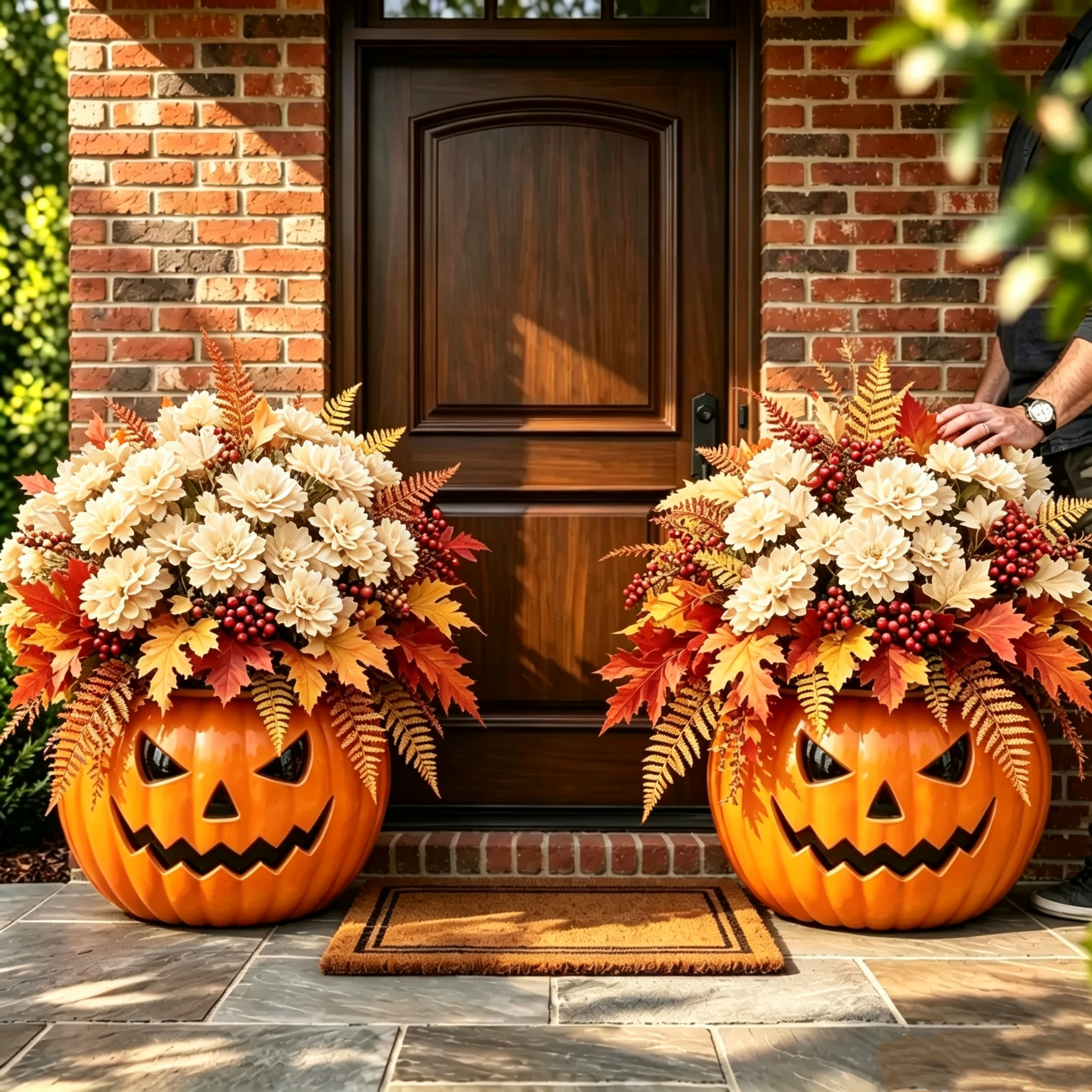 🔥LAST DAY | Limited‑Time 50% OFF 🎃 In Stock Now! 🍂Autumn Harvest Floral Garden Stake Arrangement!!!
