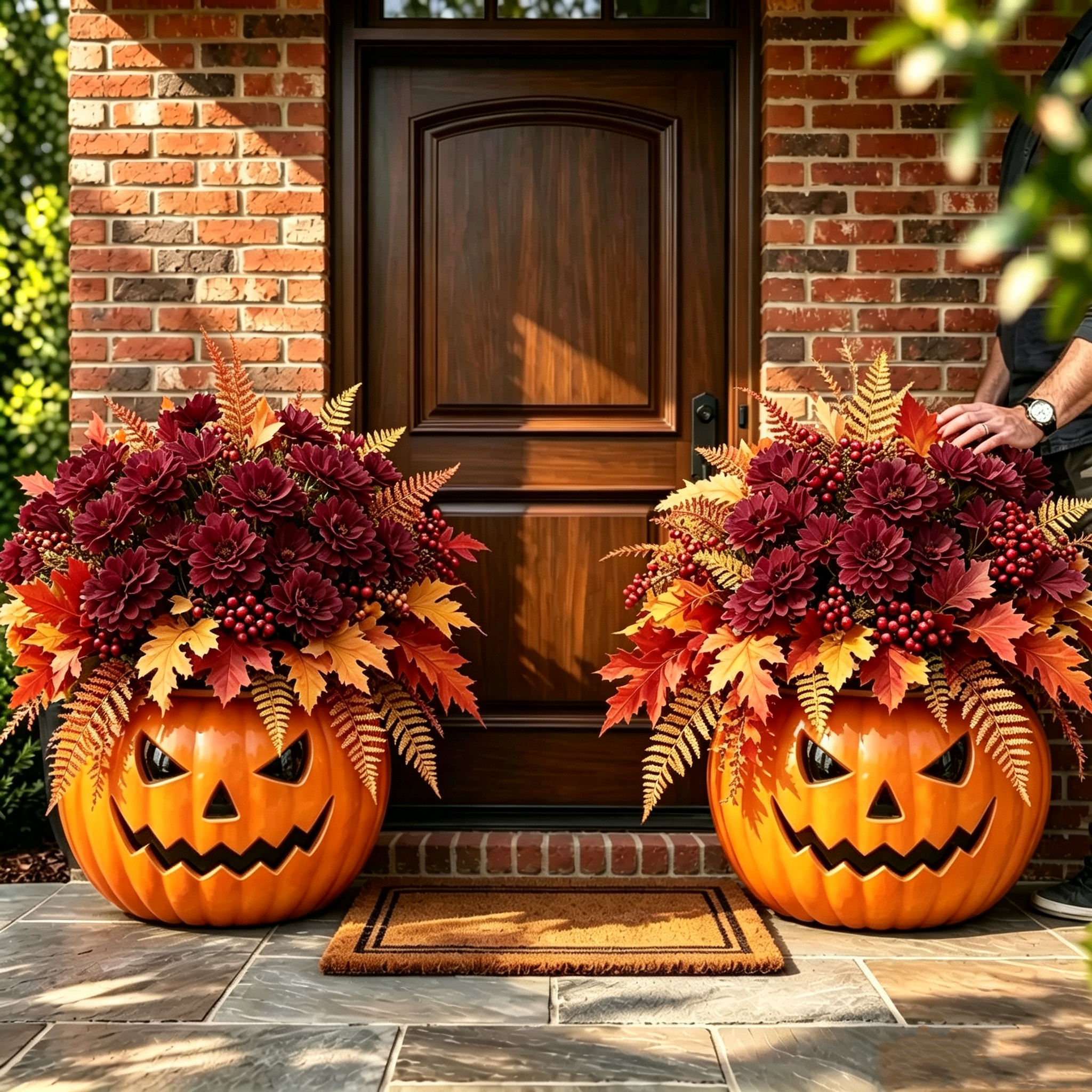 🔥LAST DAY | Limited‑Time 50% OFF 🎃 In Stock Now! 🍂Autumn Harvest Floral Garden Stake Arrangement!!!