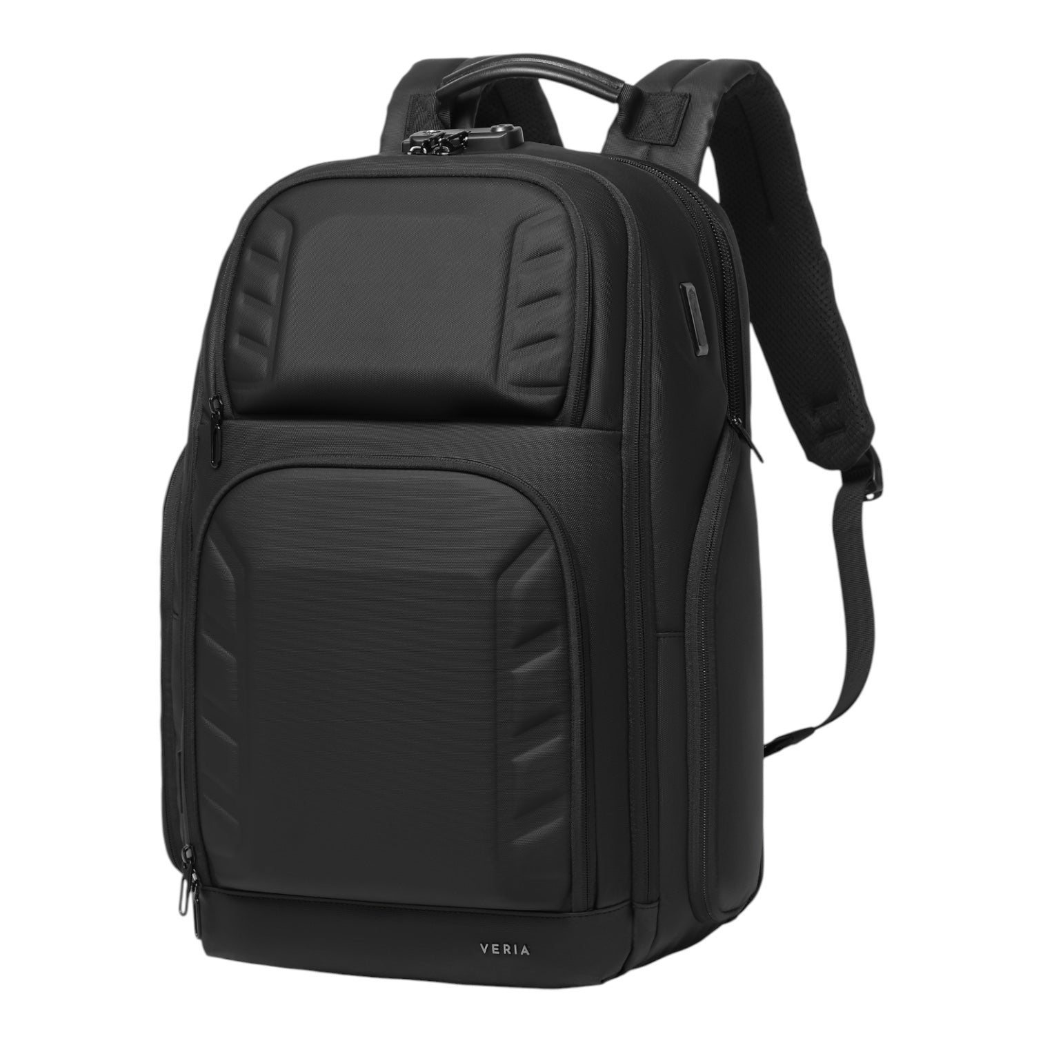 Mochila de Viaje Expandible de 35L con Compartimento para Laptop de 17", Impermeable de TPU, Puerto USB, Cerradura TSA, Apertura Tipo Maleta, Equipaje de Mano para Negocios, Trabajo y Viajes