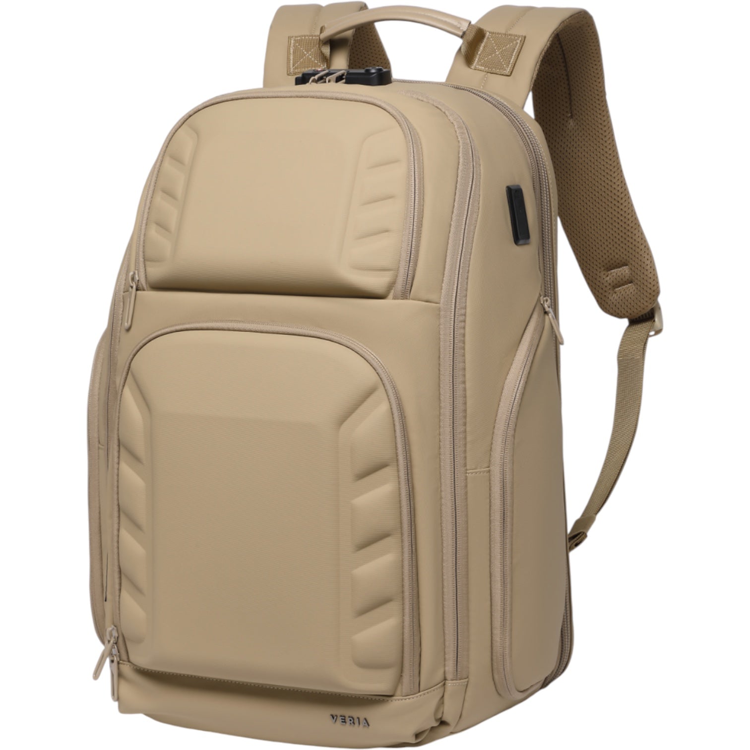 Mochila de Viaje Expandible de 35L con Compartimento para Laptop de 17", Impermeable de TPU, Puerto USB, Cerradura TSA, Apertura Tipo Maleta, Equipaje de Mano para Negocios, Trabajo y Viajes