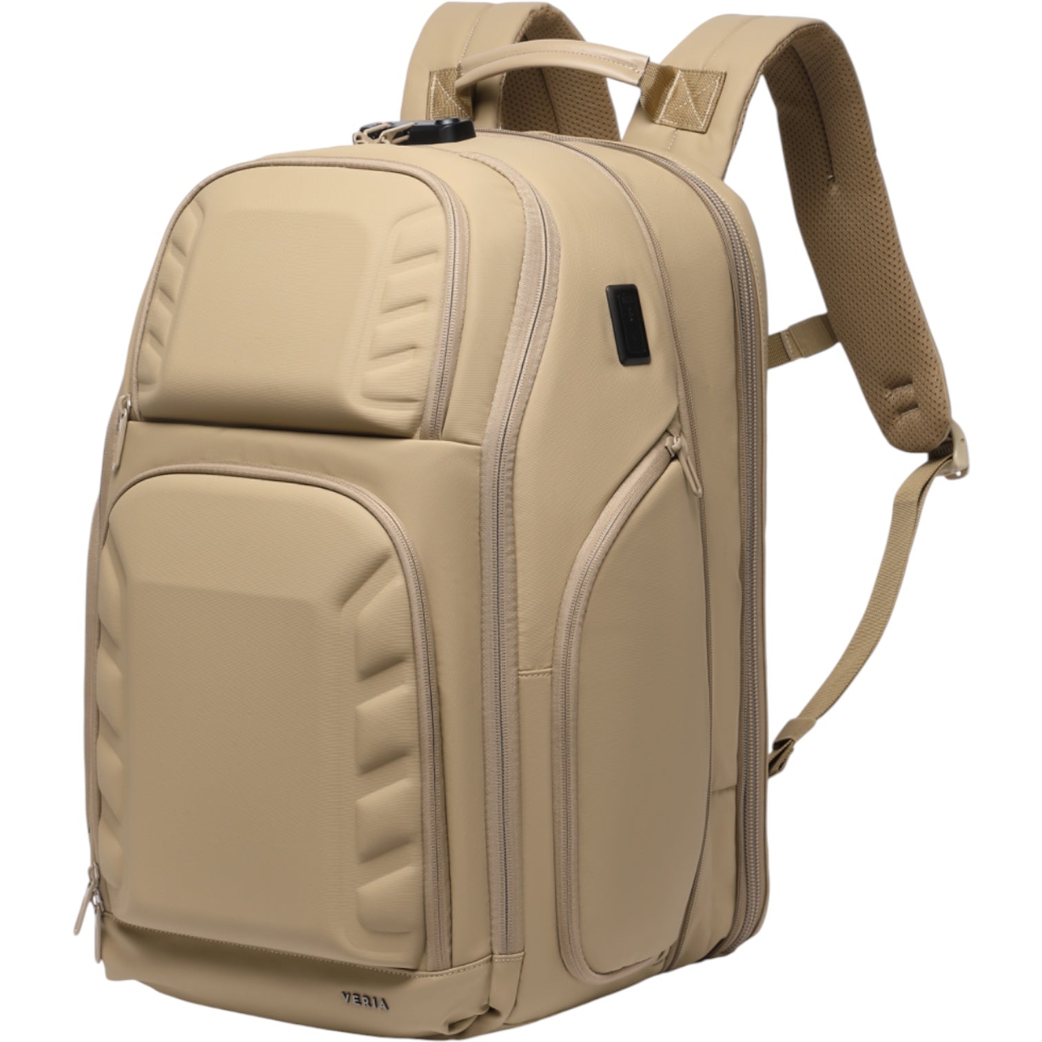 Mochila de Viaje Expandible de 35L con Compartimento para Laptop de 17", Impermeable de TPU, Puerto USB, Cerradura TSA, Apertura Tipo Maleta, Equipaje de Mano para Negocios, Trabajo y Viajes