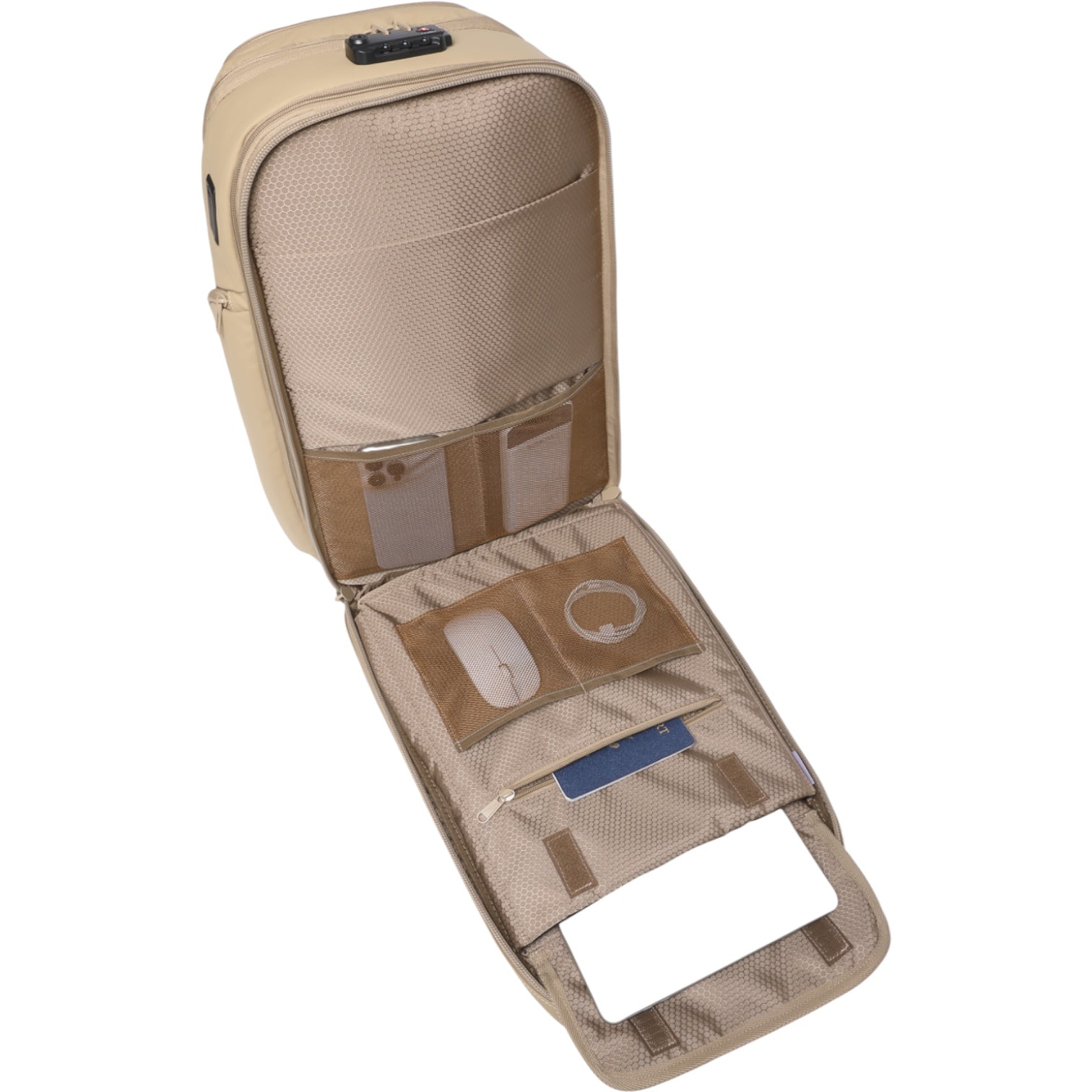 Mochila de Viaje Expandible de 35L con Compartimento para Laptop de 17", Impermeable de TPU, Puerto USB, Cerradura TSA, Apertura Tipo Maleta, Equipaje de Mano para Negocios, Trabajo y Viajes