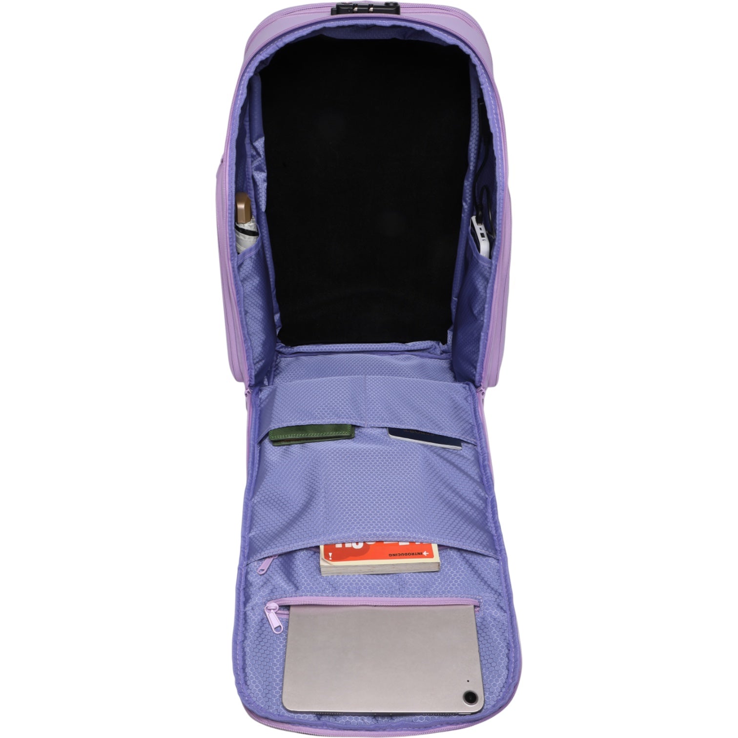 Mochila de Viaje Expandible de 35L con Compartimento para Laptop de 17", Impermeable de TPU, Puerto USB, Cerradura TSA, Apertura Tipo Maleta, Equipaje de Mano para Negocios, Trabajo y Viajes