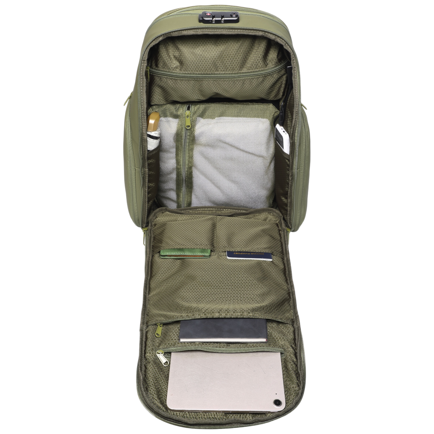 Mochila de Viaje Expandible de 35L con Compartimento para Laptop de 17", Impermeable de TPU, Puerto USB, Cerradura TSA, Apertura Tipo Maleta, Equipaje de Mano para Negocios, Trabajo y Viajes