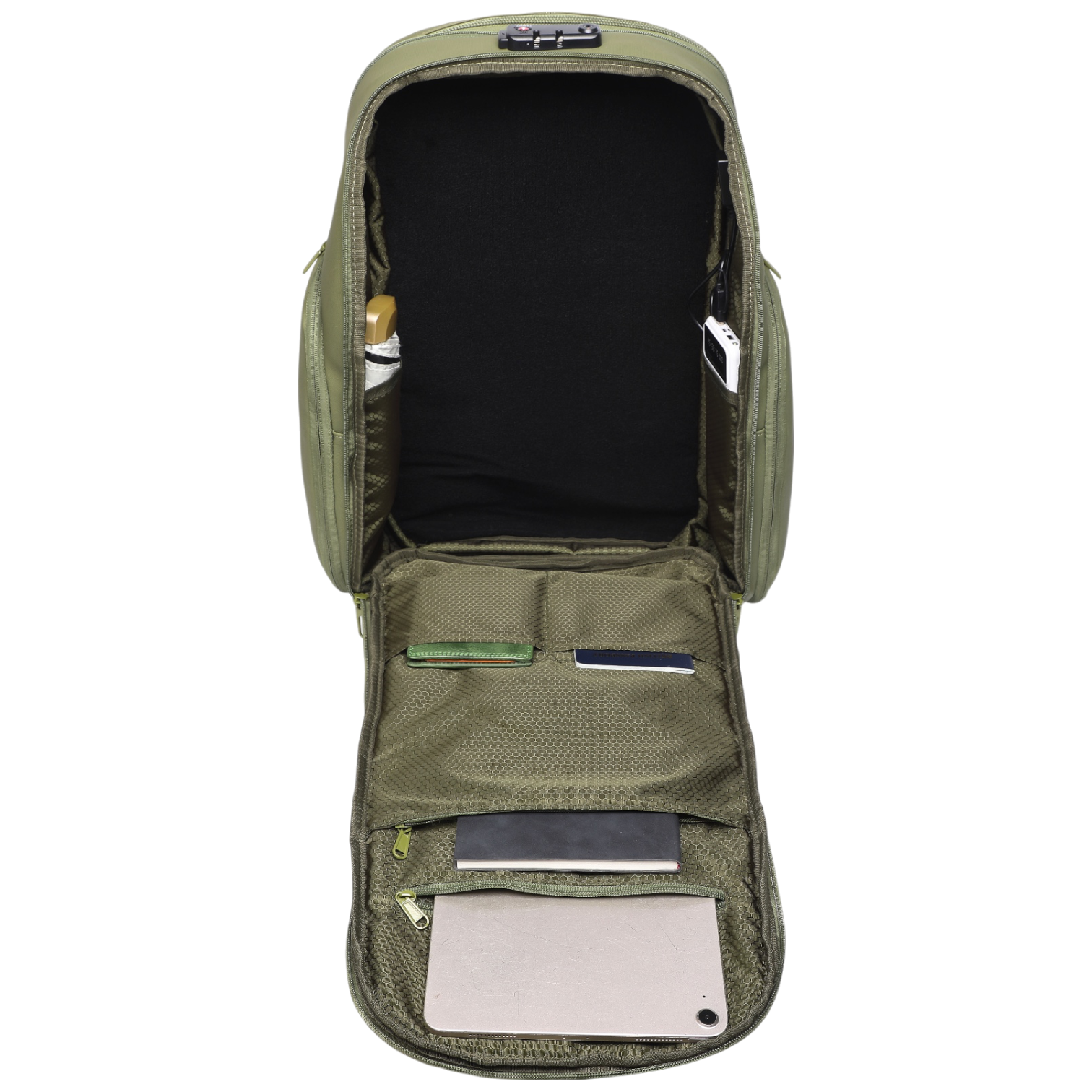 Mochila de Viaje Expandible de 35L con Compartimento para Laptop de 17", Impermeable de TPU, Puerto USB, Cerradura TSA, Apertura Tipo Maleta, Equipaje de Mano para Negocios, Trabajo y Viajes