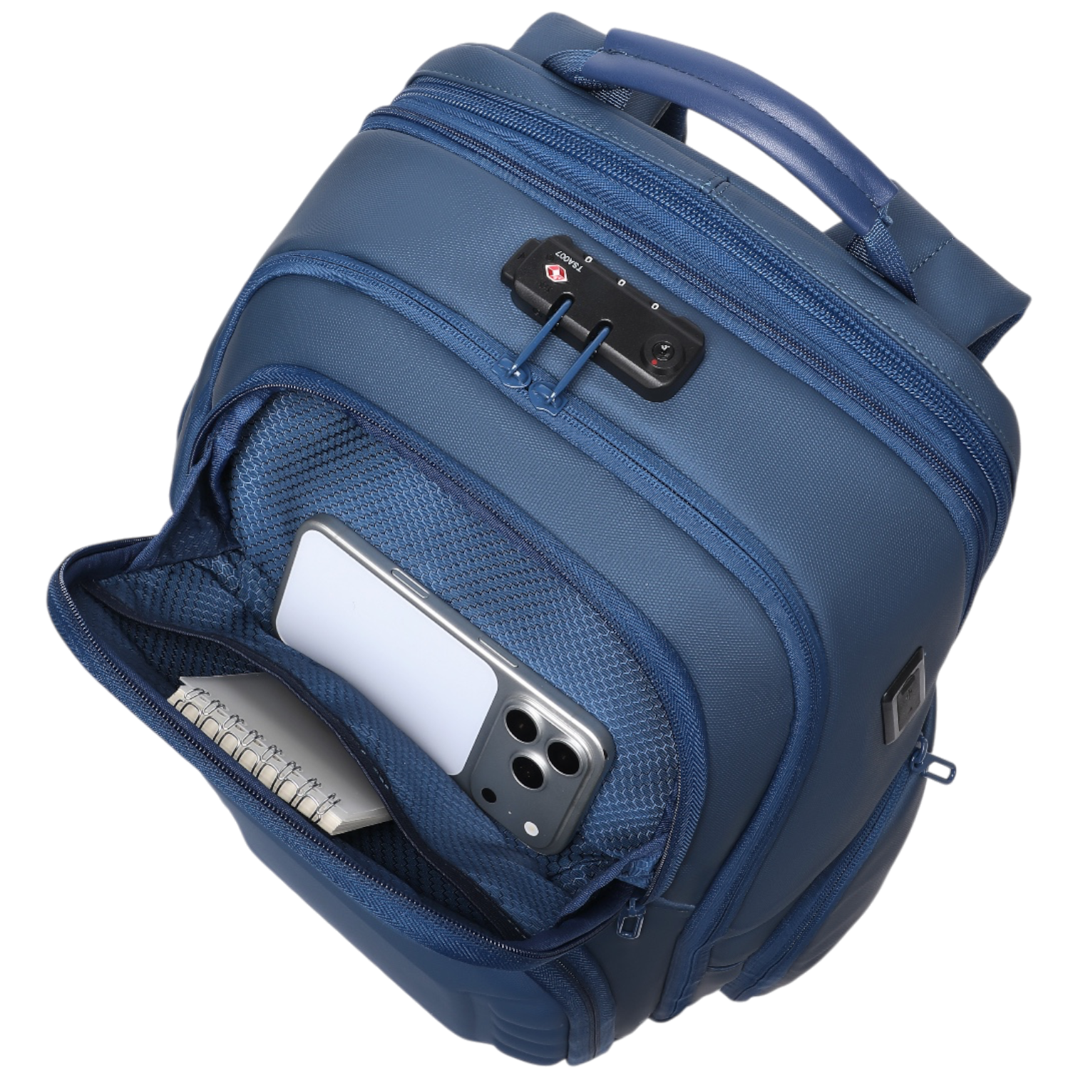 Mochila de Viaje Expandible de 35L con Compartimento para Laptop de 17", Impermeable de TPU, Puerto USB, Cerradura TSA, Apertura Tipo Maleta, Equipaje de Mano para Negocios, Trabajo y Viajes