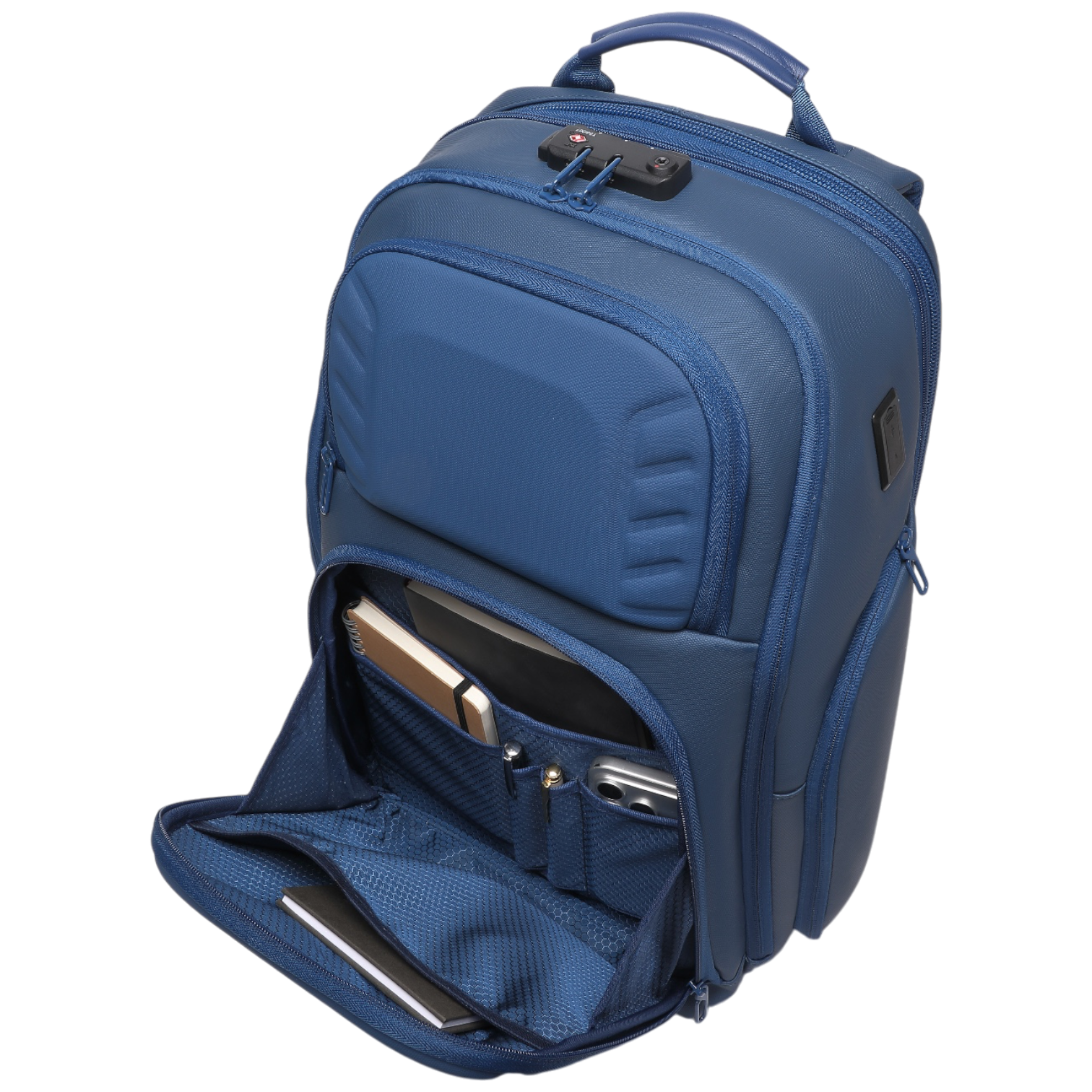 Mochila de Viaje Expandible de 35L con Compartimento para Laptop de 17", Impermeable de TPU, Puerto USB, Cerradura TSA, Apertura Tipo Maleta, Equipaje de Mano para Negocios, Trabajo y Viajes
