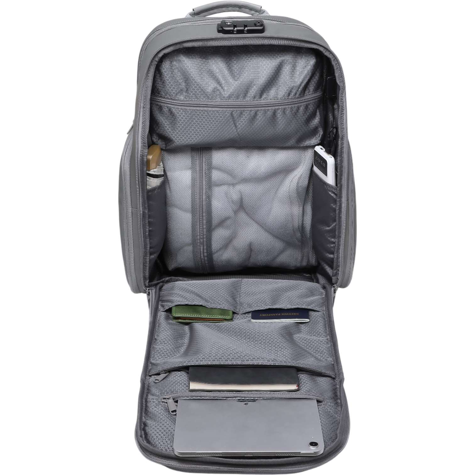 Mochila de Viaje Expandible de 35L con Compartimento para Laptop de 17", Impermeable de TPU, Puerto USB, Cerradura TSA, Apertura Tipo Maleta, Equipaje de Mano para Negocios, Trabajo y Viajes
