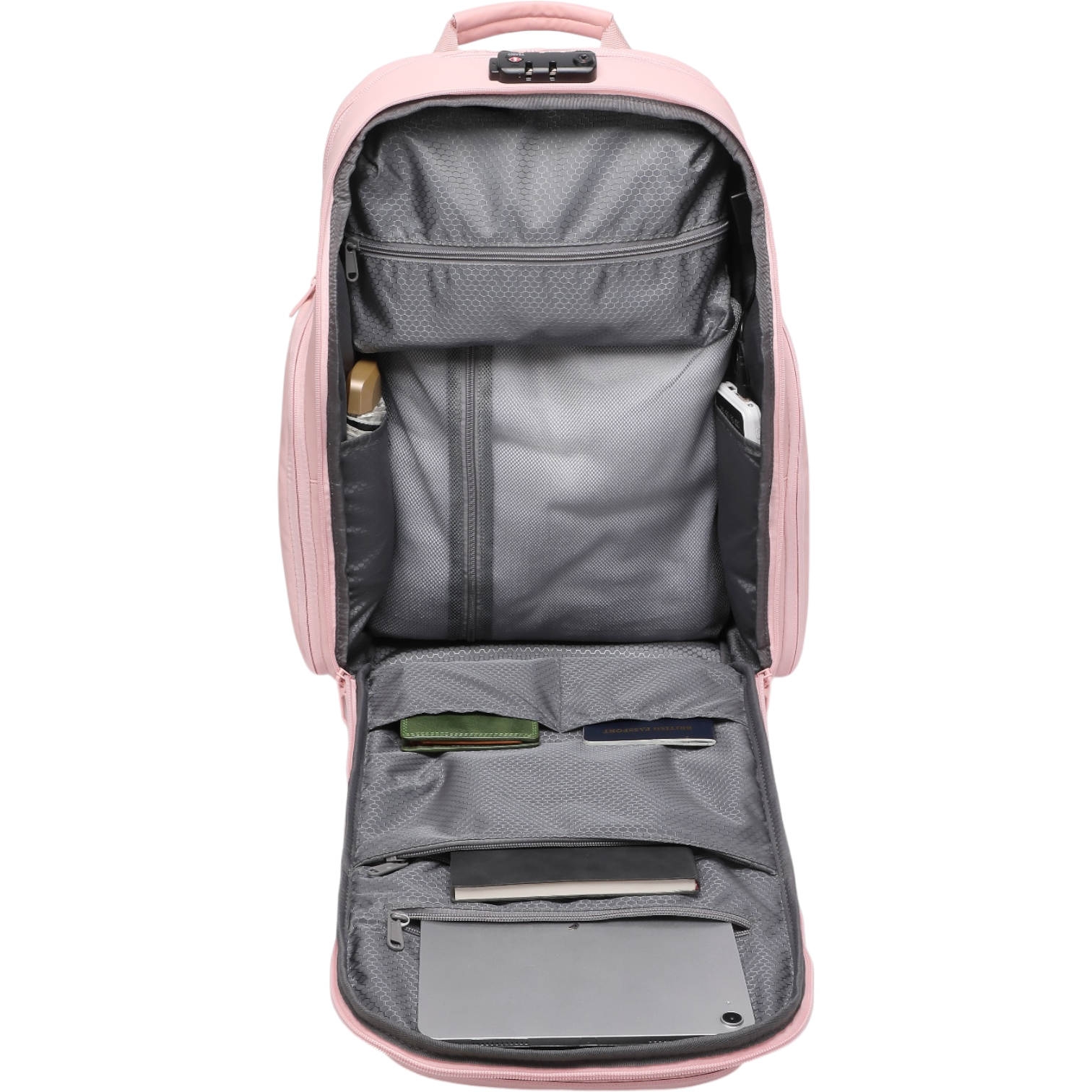 Mochila de Viaje Expandible de 35L con Compartimento para Laptop de 17", Impermeable de TPU, Puerto USB, Cerradura TSA, Apertura Tipo Maleta, Equipaje de Mano para Negocios, Trabajo y Viajes