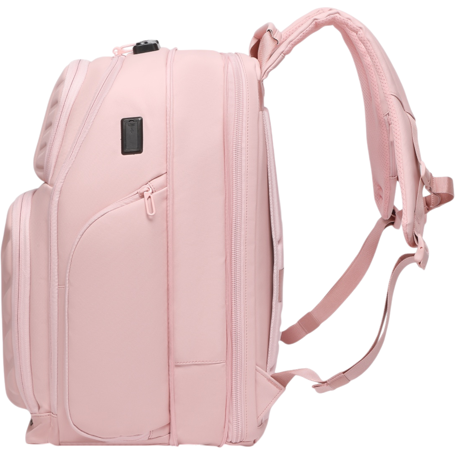 Mochila de Viaje Expandible de 35L con Compartimento para Laptop de 17", Impermeable de TPU, Puerto USB, Cerradura TSA, Apertura Tipo Maleta, Equipaje de Mano para Negocios, Trabajo y Viajes