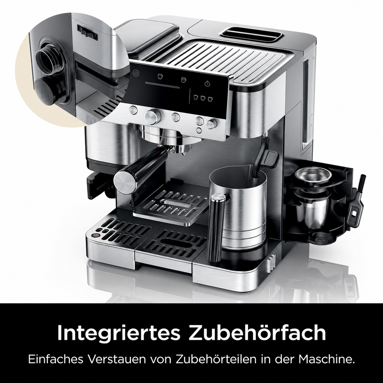 3-in-1 Premium Barista-Kaffeemaschine – Espresso, Filterkaffee & Cold Brew