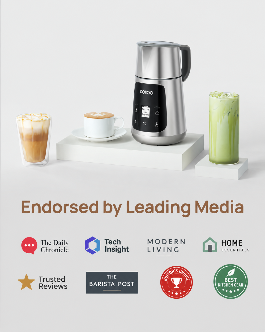 DOIIO BaristaPro Smart Milk Frother