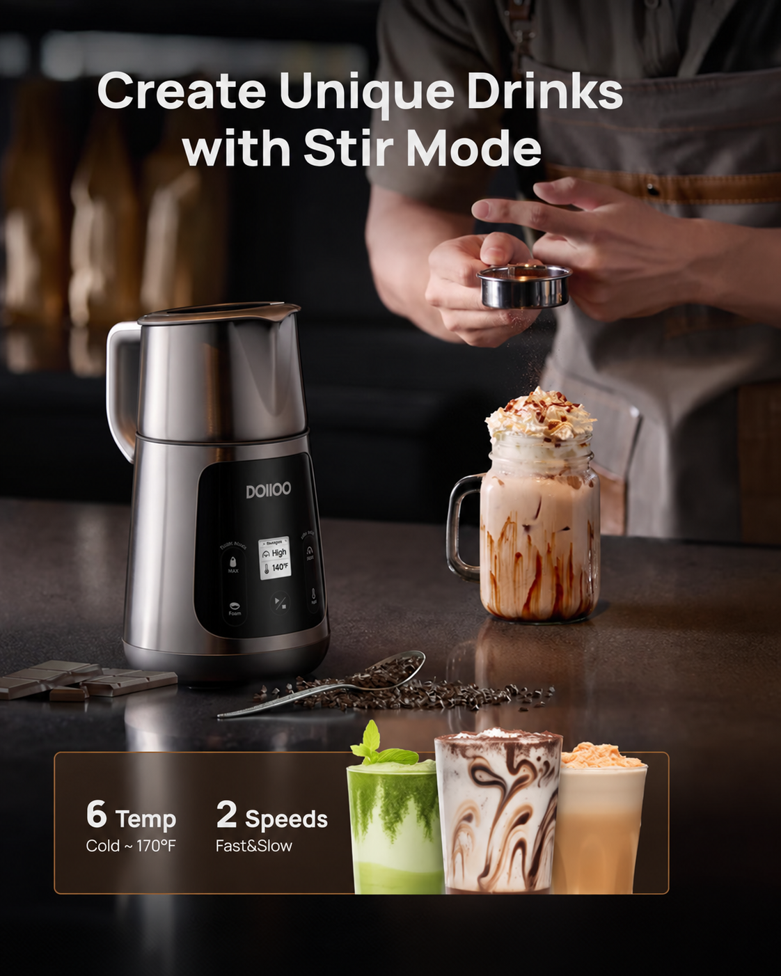 DOIIO BaristaPro Smart Milk Frother