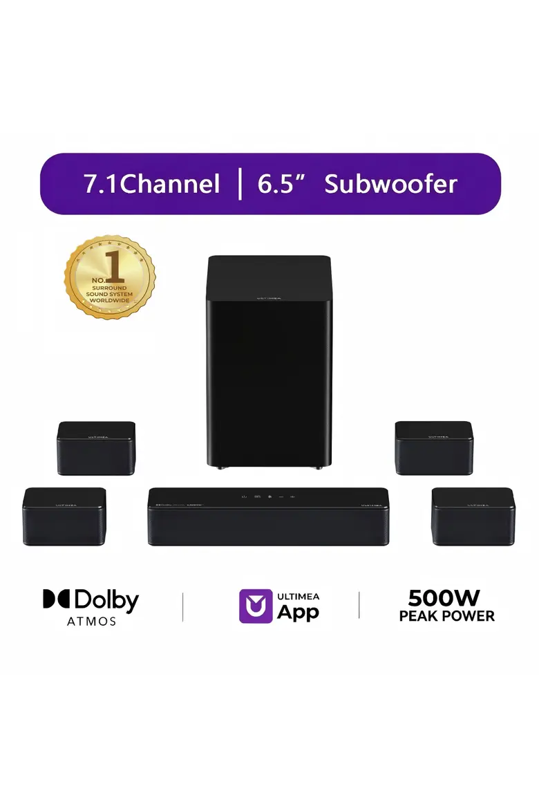 7.1 Channel Sound bar with Dolby Atmos