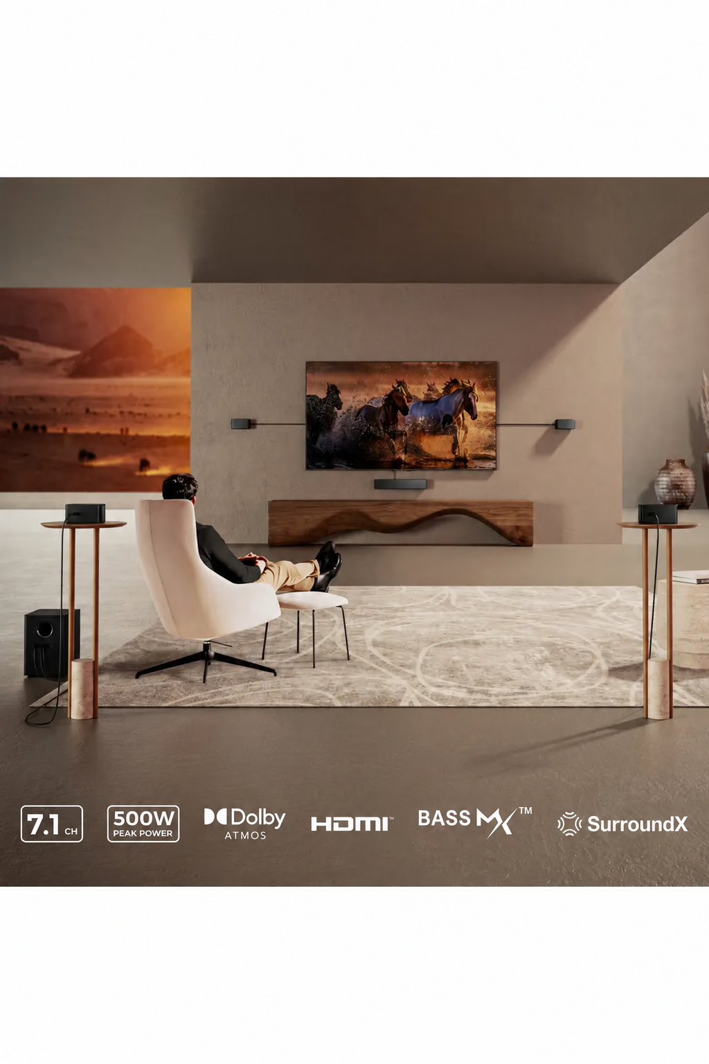 7.1 Channel Sound bar with Dolby Atmos