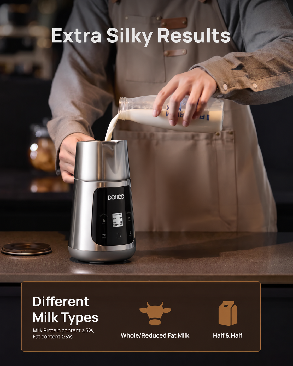 DOIIO BaristaPro Smart Milk Frother