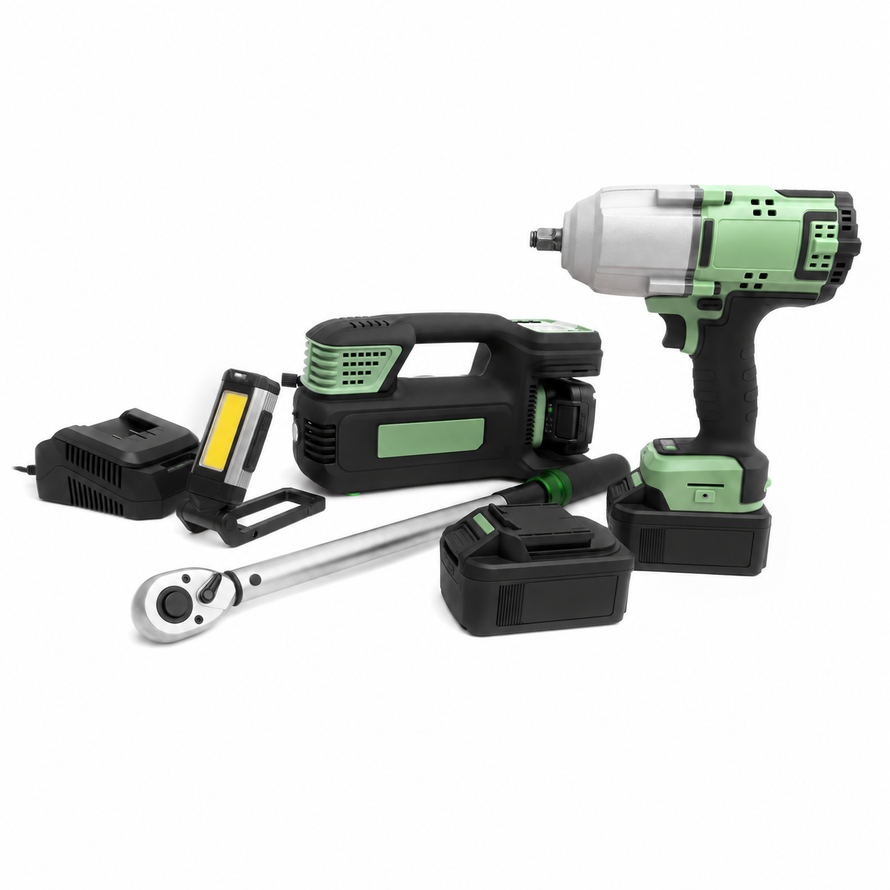 18V Professional Wheel Tech Kit: Complete Cordless Tyre & Roadside Bundle