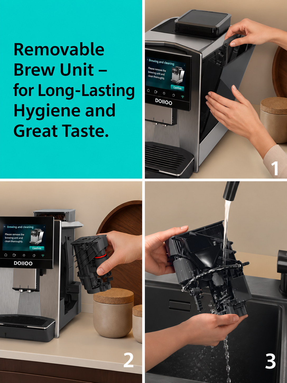 DOIIOO BaristaMax Smart Bean-to-Cup Coffee Machine