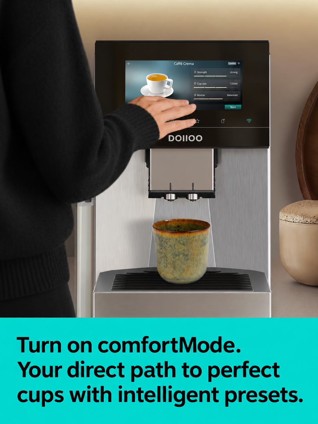 DOIIOO BaristaMax Smart Bean-to-Cup Coffee Machine