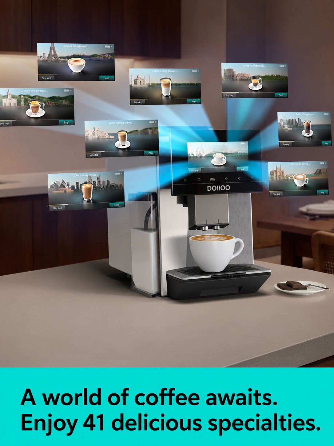DOIIOO BaristaMax Smart Bean-to-Cup Coffee Machine