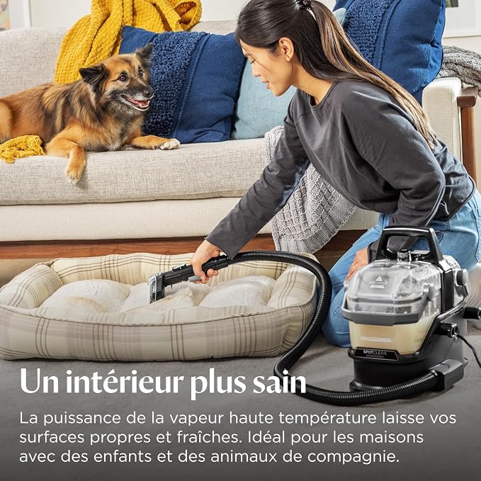 Nettoyeur Détacheur 3-en-1 – Vapeur, Lavage & Aspiration