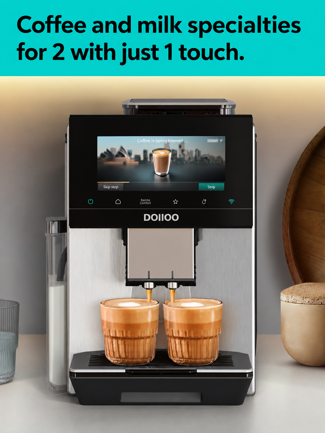 DOIIOO BaristaMax Smart Bean-to-Cup Coffee Machine