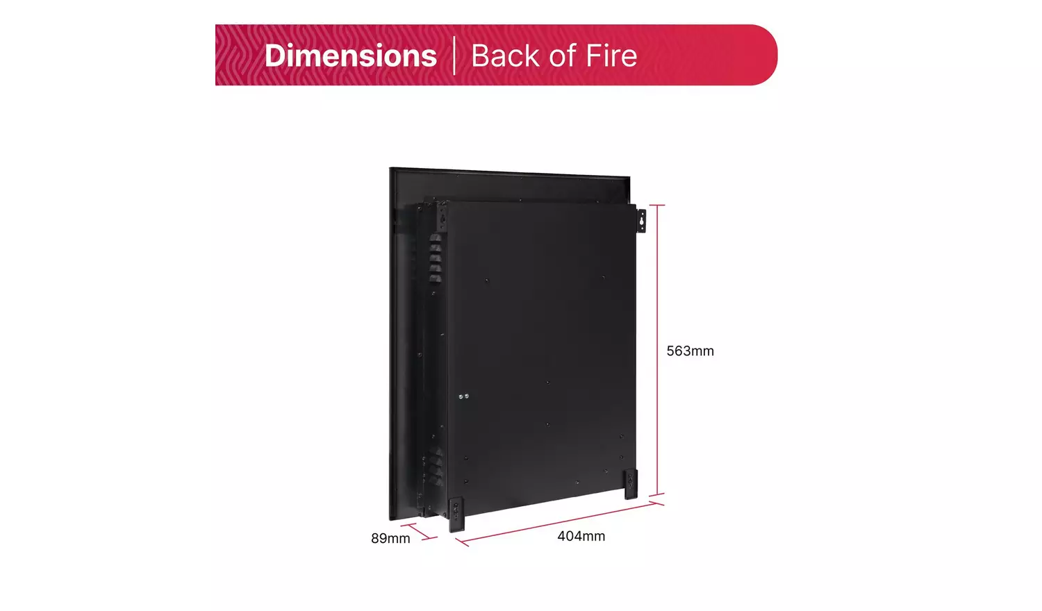  Clement Optiflame 2kW Electric Inset Fire - Black