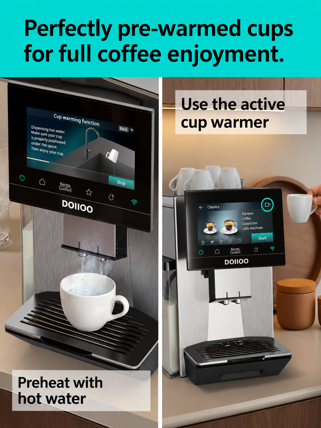 DOIIOO BaristaMax Smart Bean-to-Cup Coffee Machine