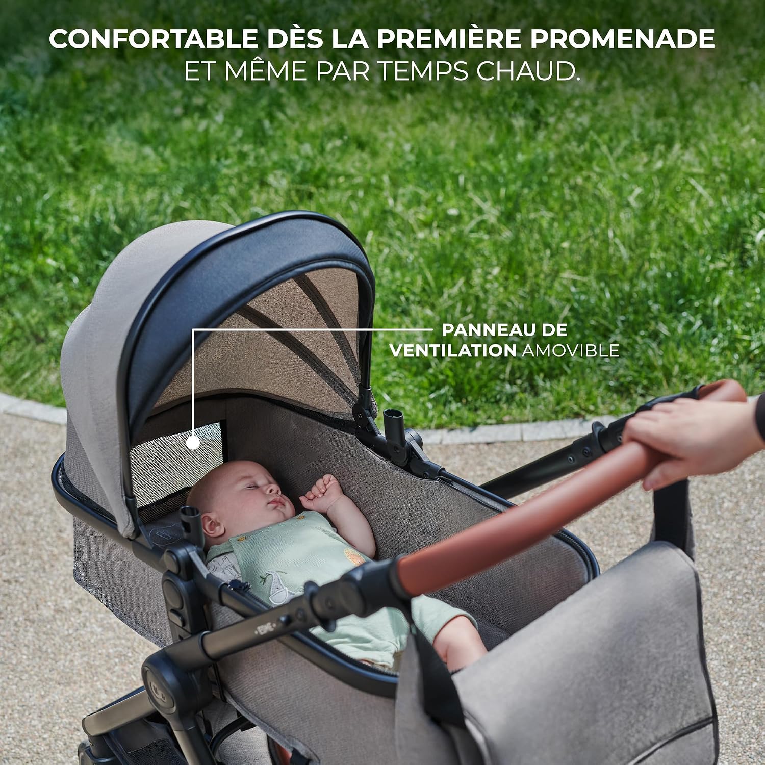 3-in-1 Travel System Baby Stroller – Newborn to 4 Years – Foldable Baby Pushchair with Infant Car Seat & Carrycot