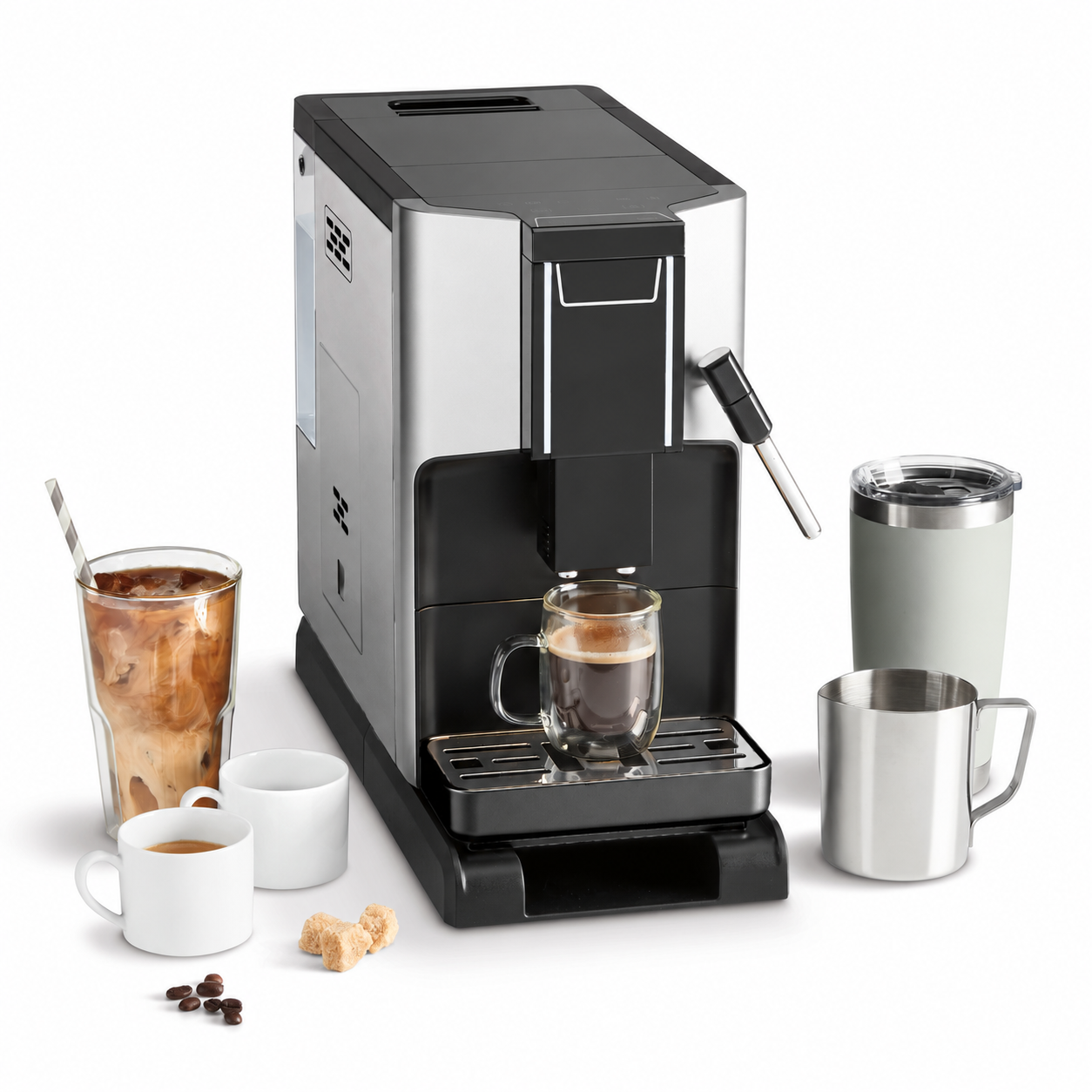 Automatic Bean-to-Cup Coffee Machine – Hot & Cold Brew