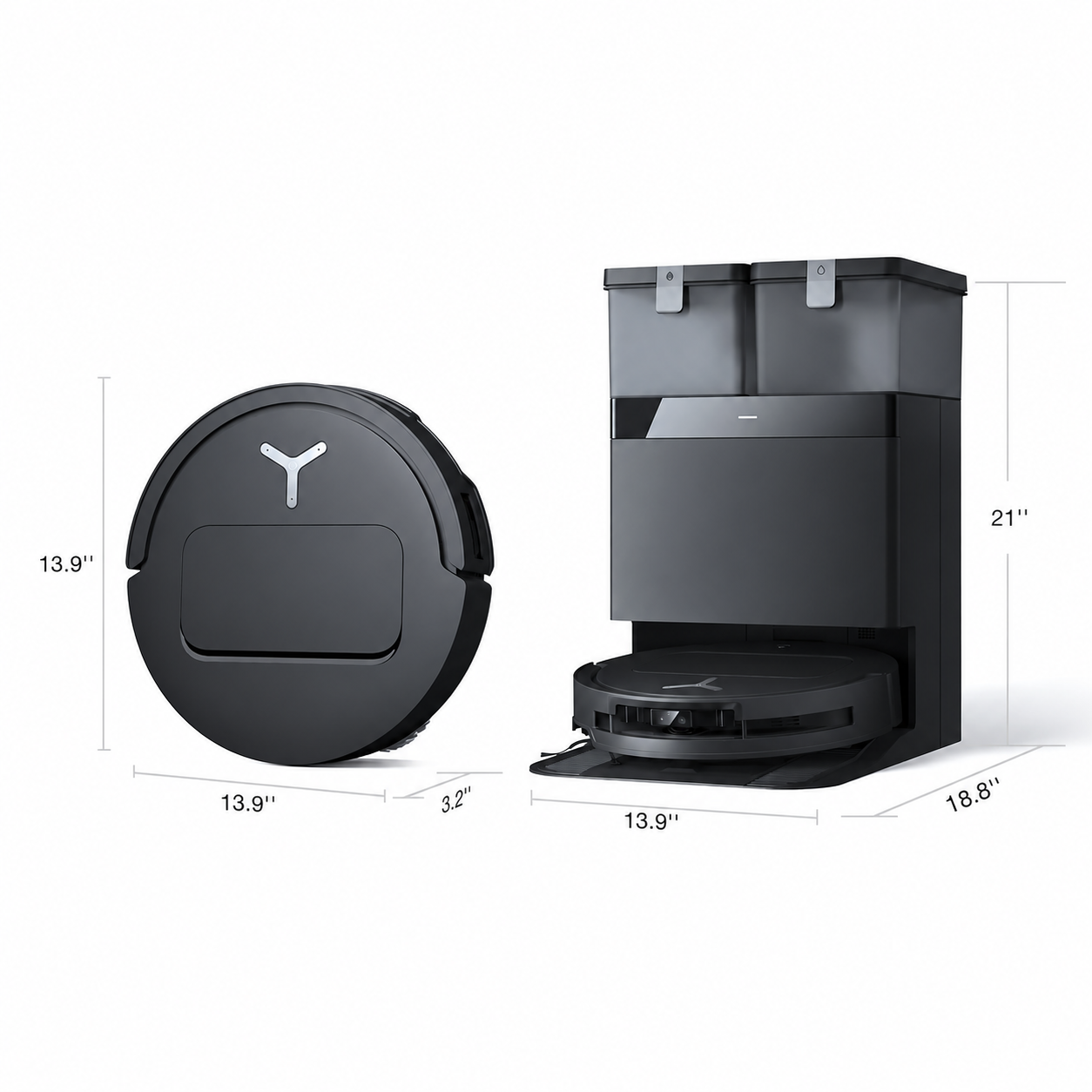 Smart Saug- & Wischroboter mit Selbstreinigungsstation
