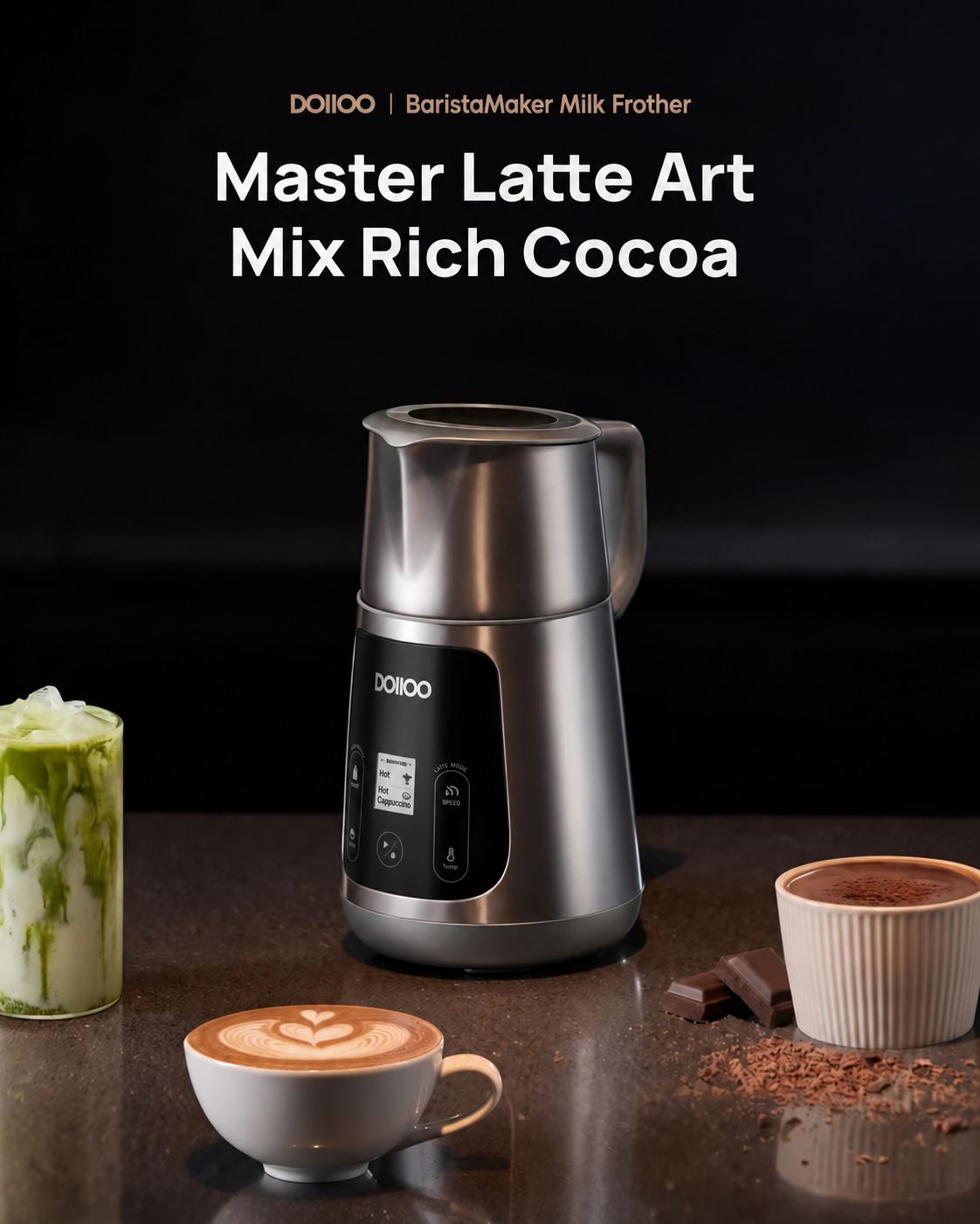 DOIIO BaristaPro Smart Milk Frother