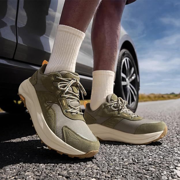 Zapatos de senderismo ligeros e impermeables para hombre  Impermeables, resistentes y duraderos, con suela antideslizante MDT, arco flexible y plantilla extraíble. Ideales para actividades al aire libre.