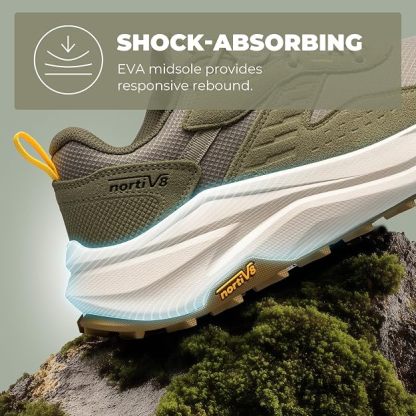 Zapatos de senderismo ligeros e impermeables para hombre  Impermeables, resistentes y duraderos, con suela antideslizante MDT, arco flexible y plantilla extraíble. Ideales para actividades al aire libre.