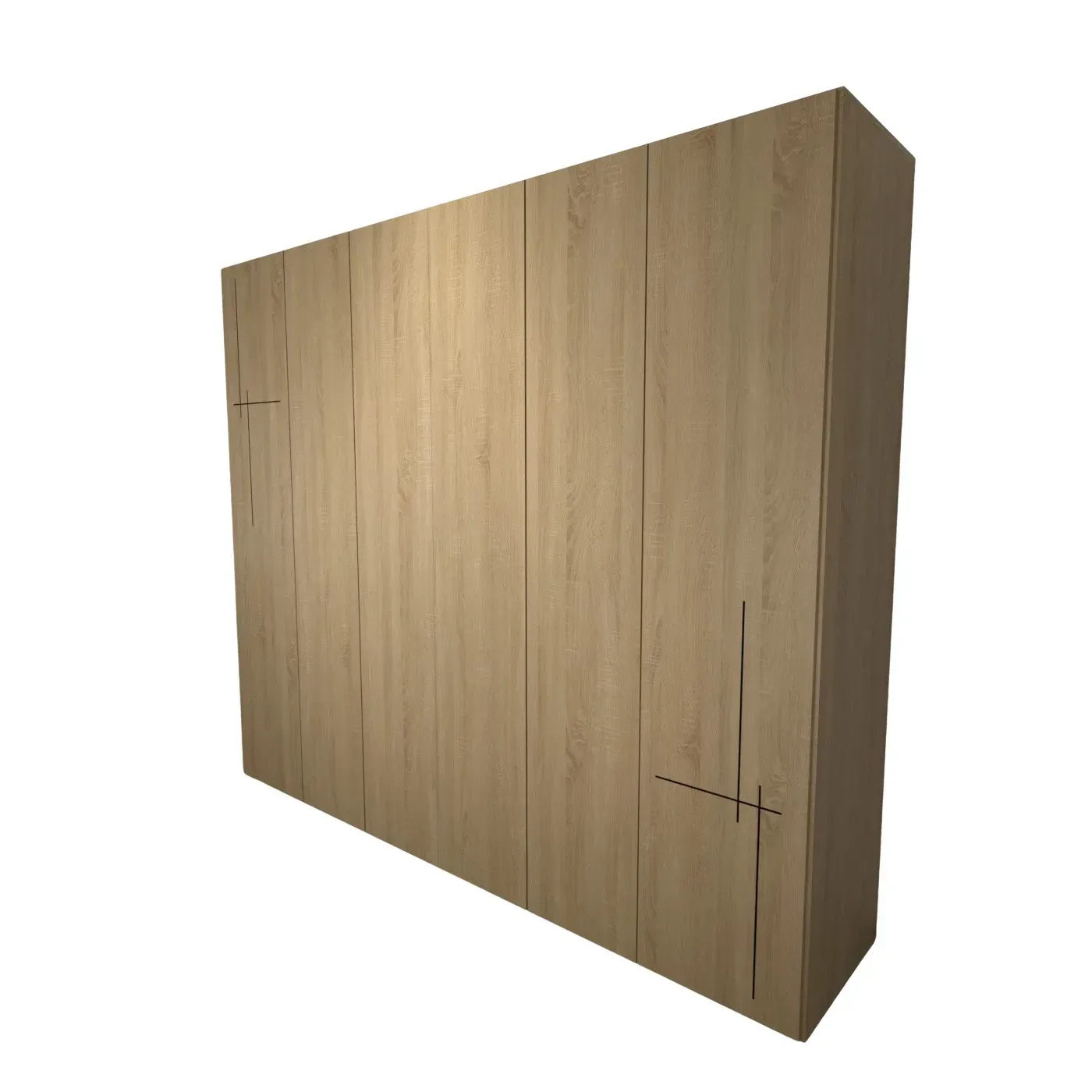 Armario Clóset MODUOFI Vito 230 cm Germany Blanco