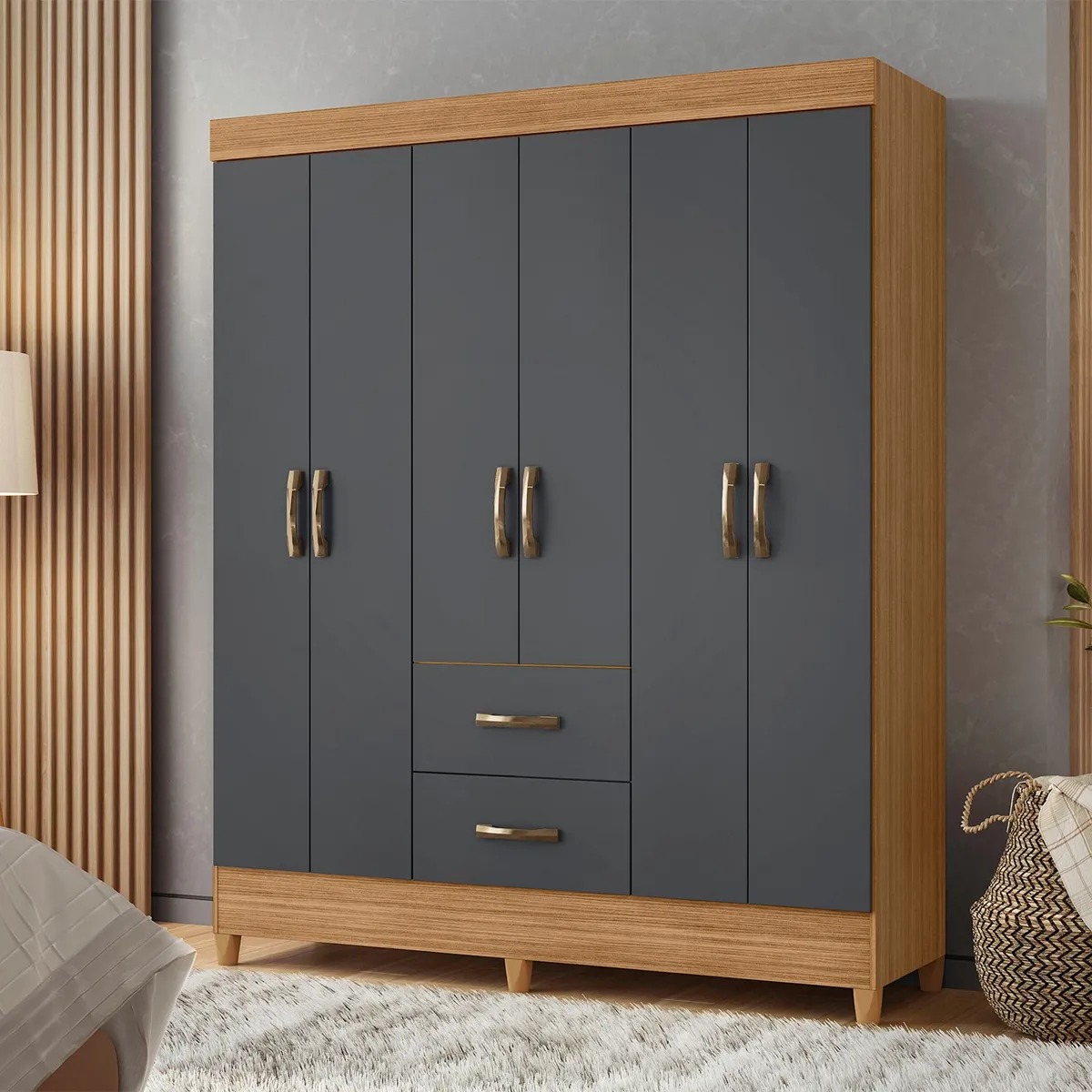 COMBO CLOSET 6P+COMODA 4C GRAP