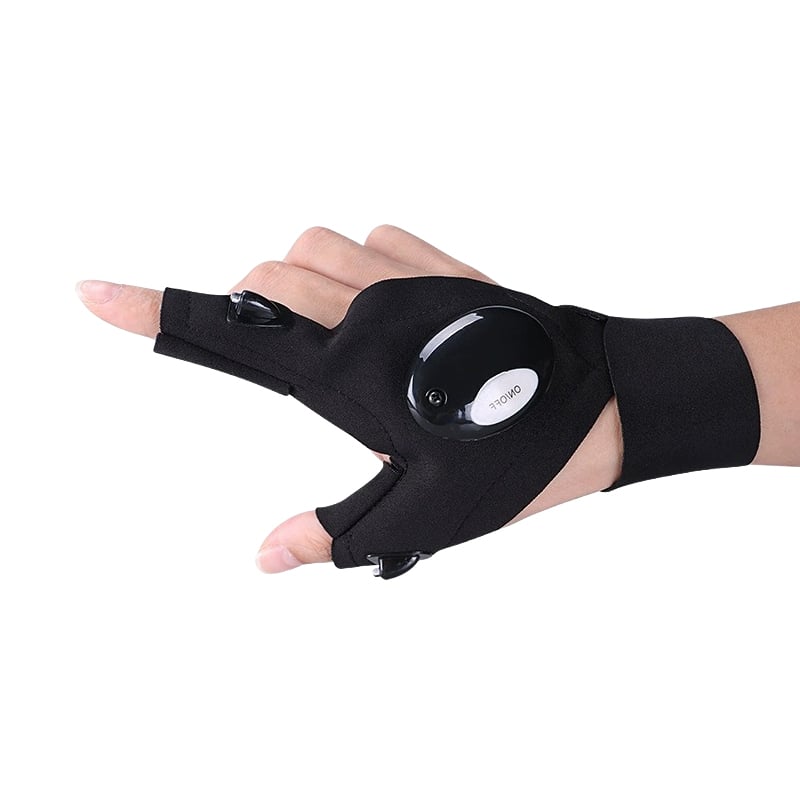 LED Gloves with Waterproof Lights