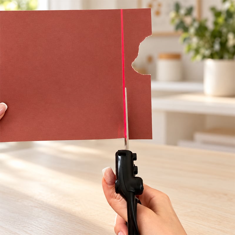 Infrared Laser Guided Scissors
