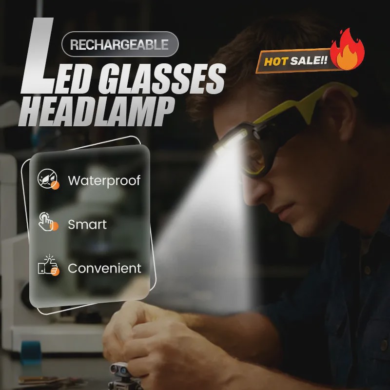 Rechargeable LED Headlamp Glasses
