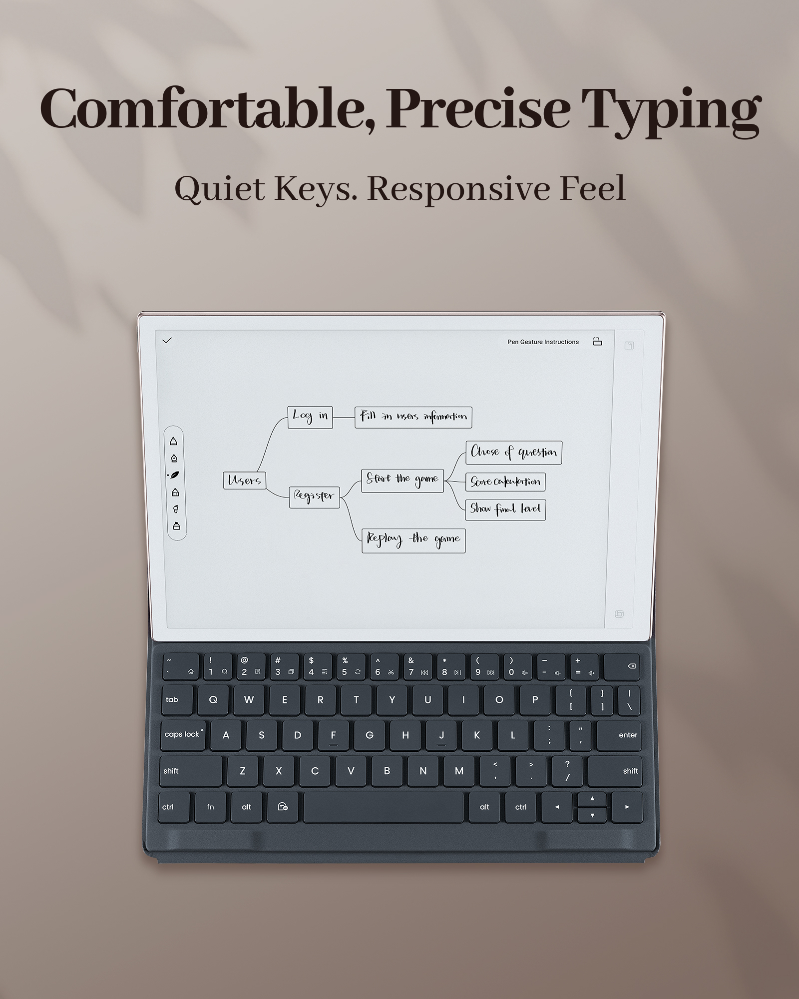 AINOTE 2 Type Folio Keyboard