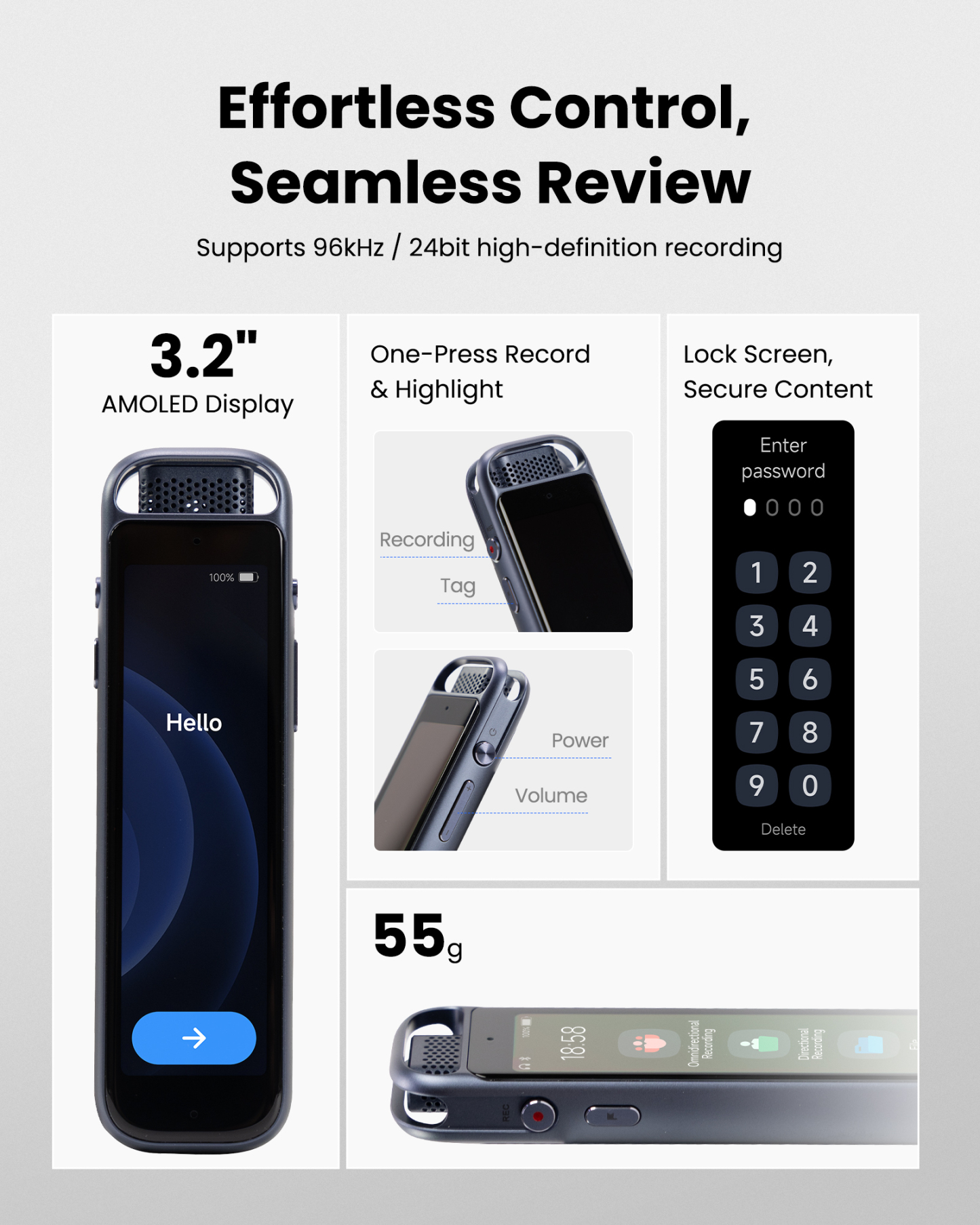 iFLYTEK AI Recorder P1 Pro