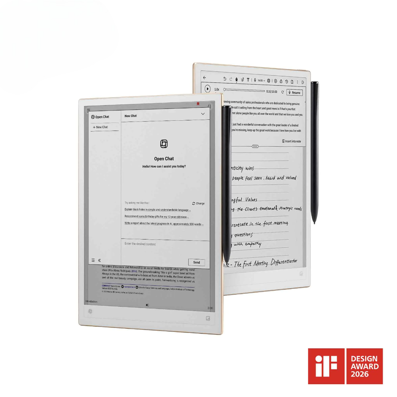 iFLYTEK AINOTE 2, The World's First LLM-Powered Paper Tablet