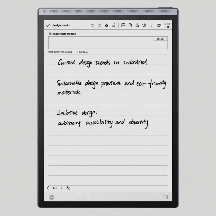 iFLYTEK AINOTE handwritten notes

