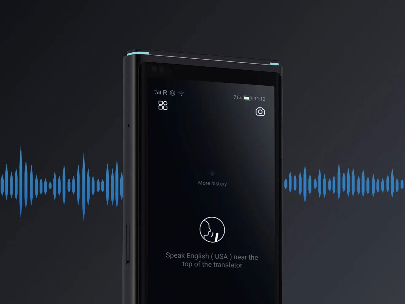 iFLYTEK voice translator screen
