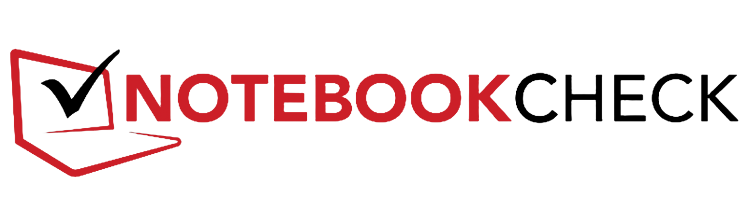 Notebookcheck logo on black background
